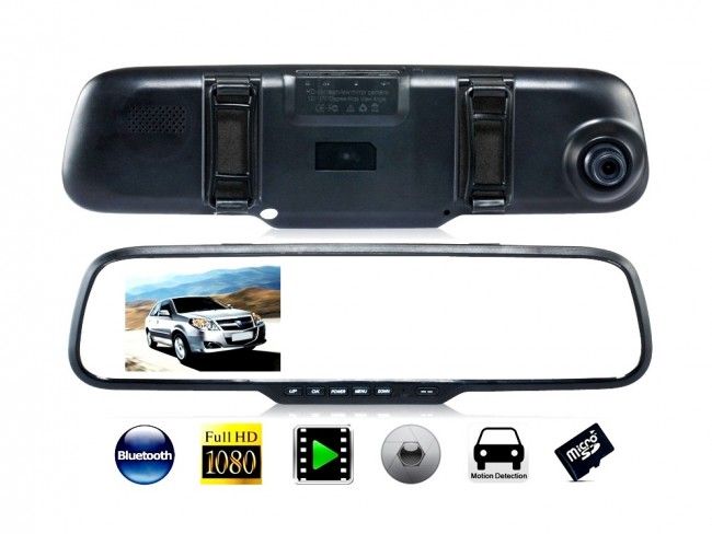 Автомобилно огледало 4.3'' с ДВЕ камери Vehicle Blackbox DVR Full HD 1080P