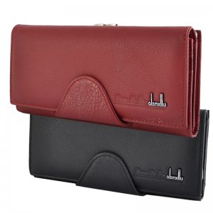 Дамски портфейл от естествена кожа QIANXILU A 019 Black or RED