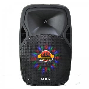 Мощна активна караоке парти колона MBA F15Q 15 инча 500W с LED светлини