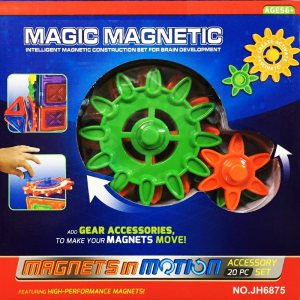 Magic Magnetik - конструктор с магнитни части- игра и наука в едно, 20 части, 3+
