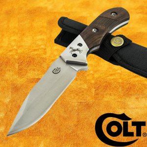 Висок клас ловен нож COLT 1836, кания за колан текстил-карбон