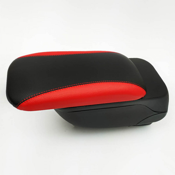 Луксозно спортно авто барче - подлакътник 48014-BKRЕD SPORT, кожа, слайдър, магнитно затваряне