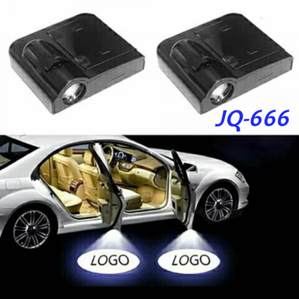 Безжични BMW странични светлини за врата на кола JQ-666, 2 броя, LED лого