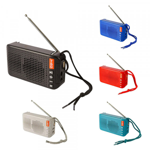 Мощна соларна BT колонка Stereo TG-184 СИВА - портативна, безжична, поддържа TWS