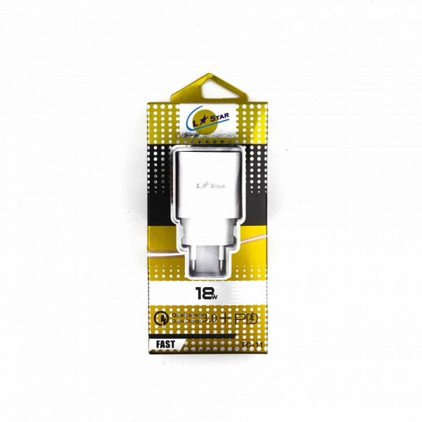 Уникално Fast Charge зарядно L-Star Qualcomm TC-11 3.0 + PD, 18W