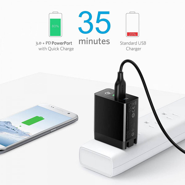 Уникално Fast Charge зарядно L-Star Qualcomm TC-11 3.0 + PD, 18W