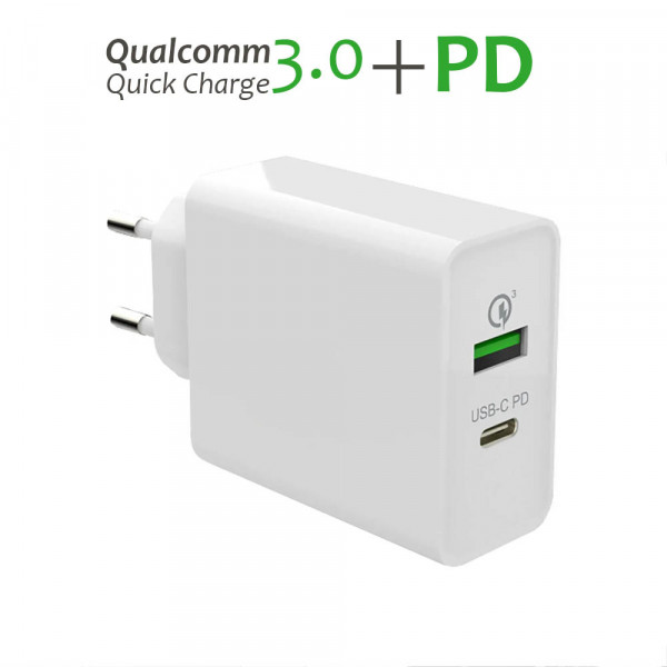 Уникално Fast Charge зарядно L-Star Qualcomm TC-11 3.0 + PD, 18W