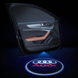 Безжични AUDI странични светлини за врата на кола JQ-666, 2 броя, LED...