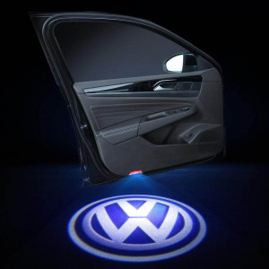 Безжични VOLKSWAGEN странични светлини за врата на кола JQ-666, 2 броя LED...