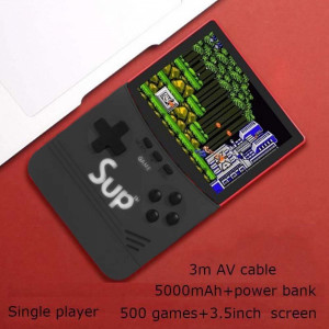 Уникална Sup конзола 500 игри в 1 цветна конзола RETRO SUP GAME BOX, черна, 3.5 инча