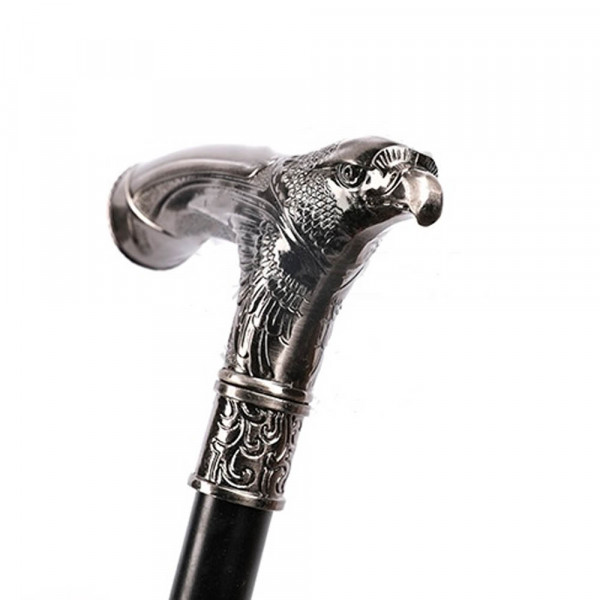 Елегантен и стилен бастун с кинжал и метална дръжка с глава на царски орел SW-17, ЦВЯТ МЕСИНГ