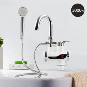 Комбиниран проточен смесител - бойлер - за мивка и душ 2 в 1, 3000W, ЗА СТОЯЩ МОНТАЖ, BFO4