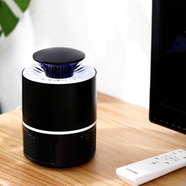 Безшумна USB LED UV лампа - вентилаторен капан против комари