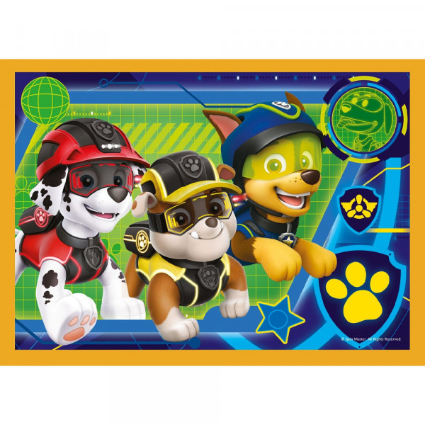 Детски пъзел-игра 4в1 - 4 различни пъзела Trefl с Paw Patrol