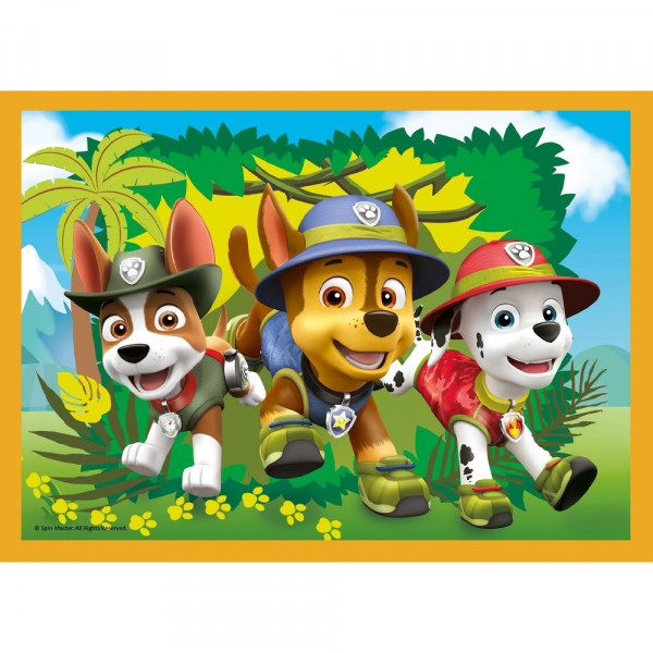 Детски пъзел-игра 4в1 - 4 различни пъзела Trefl с Paw Patrol
