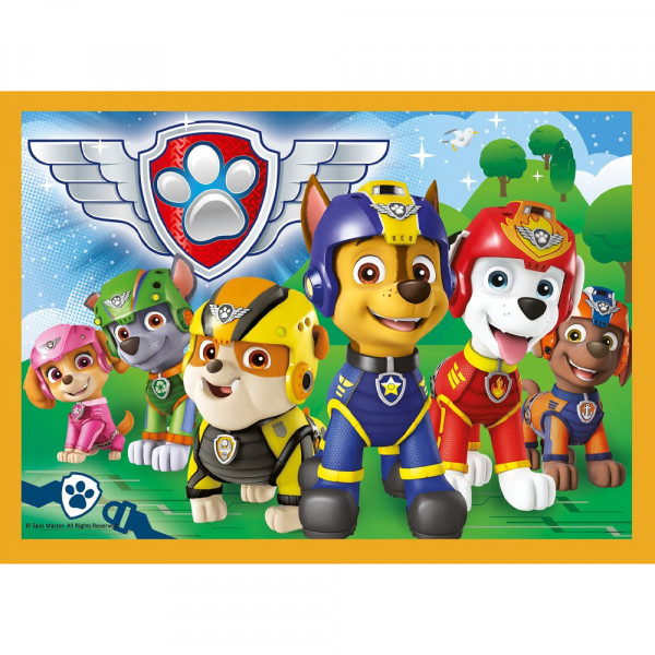 Детски пъзел-игра 4в1 - 4 различни пъзела Trefl с Paw Patrol