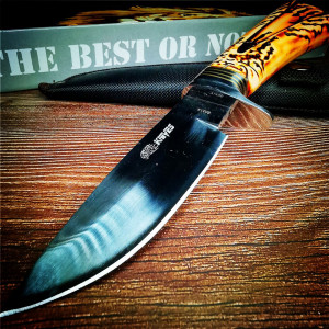 Голям ловен нож DAGGER KNIVE S031A, с кокалена дръжка