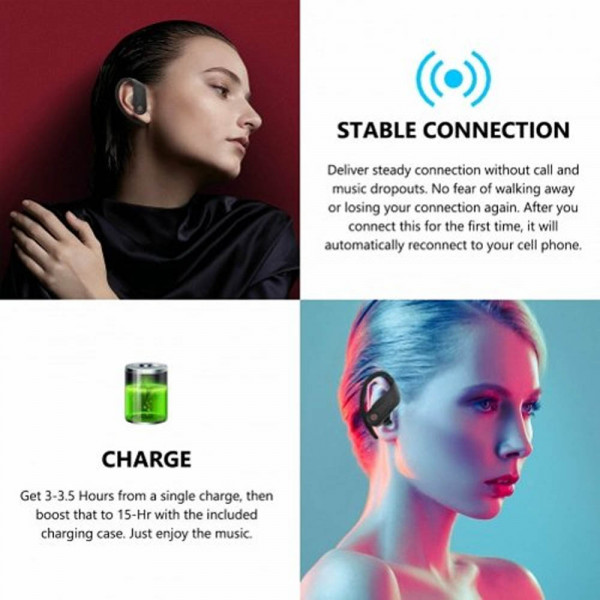 Безжични hands free слушалки TWS-8 тип Bluetooth тапички с кутийка за зареждане, 15 м