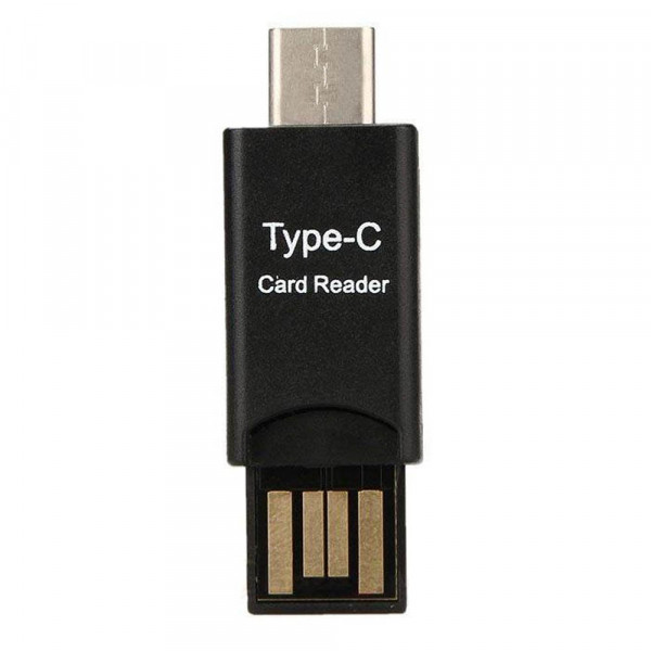 Адаптор-четец за Type C и USB - Пoддържа SD и TF карти