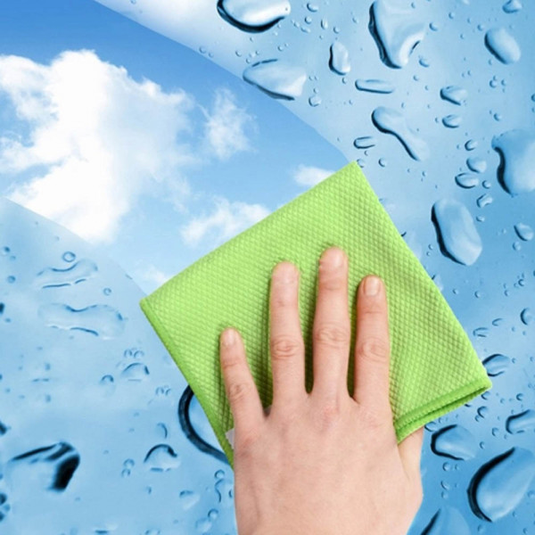 Две микрофибърни кърпи за прозорци, огледала и стъклени повърхности
