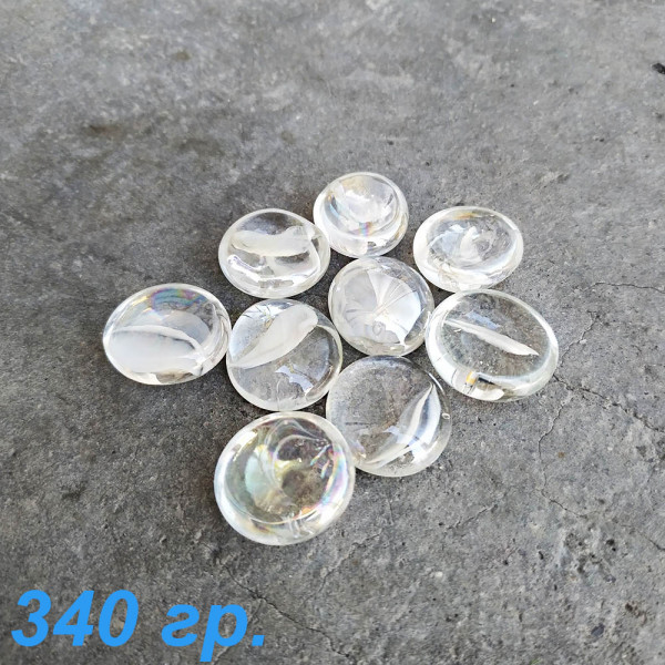 Декоративни камъчета за украса БЕЗЦВЕТНИ, 340г