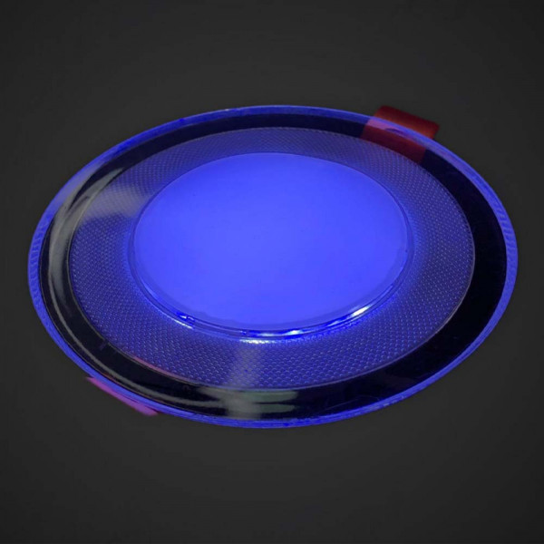 Двуцветна панелна LED лампа с балончета 7W, 220V: БЯЛО с цвят по избор