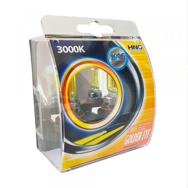 Халогенни крушки HNG HB4/9006 Golden Eye- топла жълта светлина 3000K, 2 бр. 282013