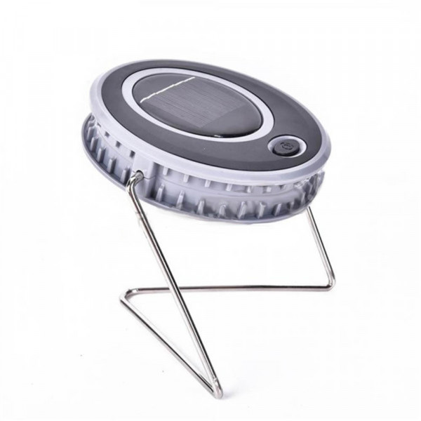 Соларна акумулаторна лампа за къмпинг, със стойка