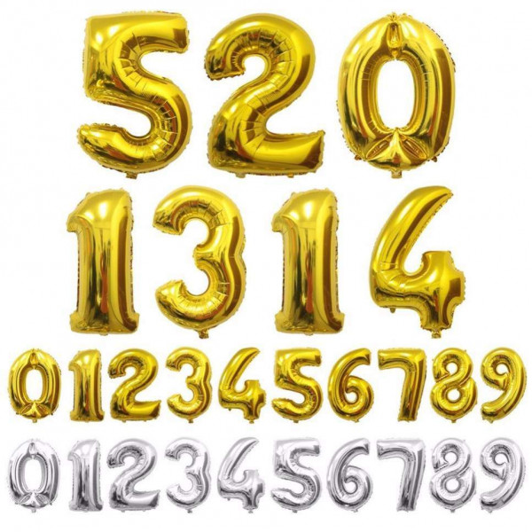 Балони цифри от 0 до 9