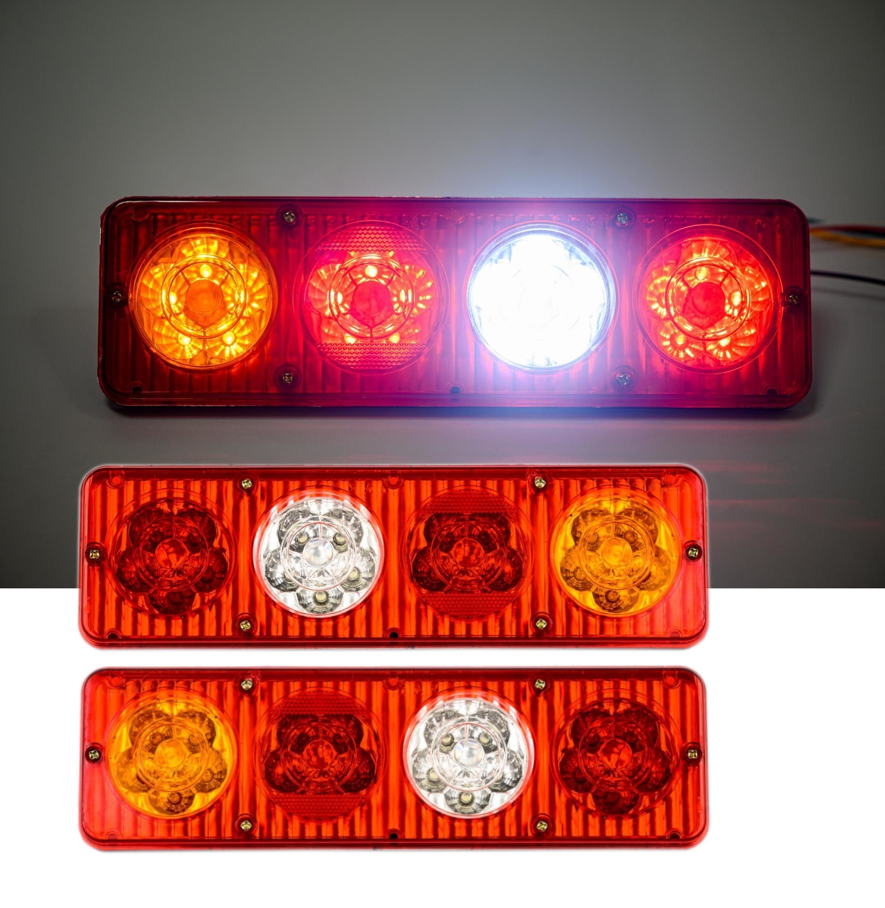 Комплект LED стопове мигач задна светлина 12V за камион, бус, ТИР, ремарке