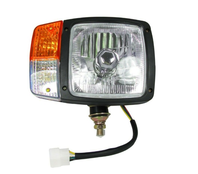 Десен Кристален Фар с Кабел, Фар с Mигач, Габарит, За Трактор Багер Комбайн Фадрома и др.