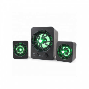 Тонколони Kisonli U-2600, 5W+3W*2, USB, Черен - 22116