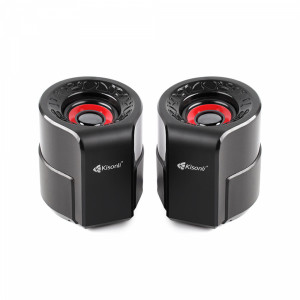Тонколони Kisonli A-909, 2x3W, USB, Черен - 22160
