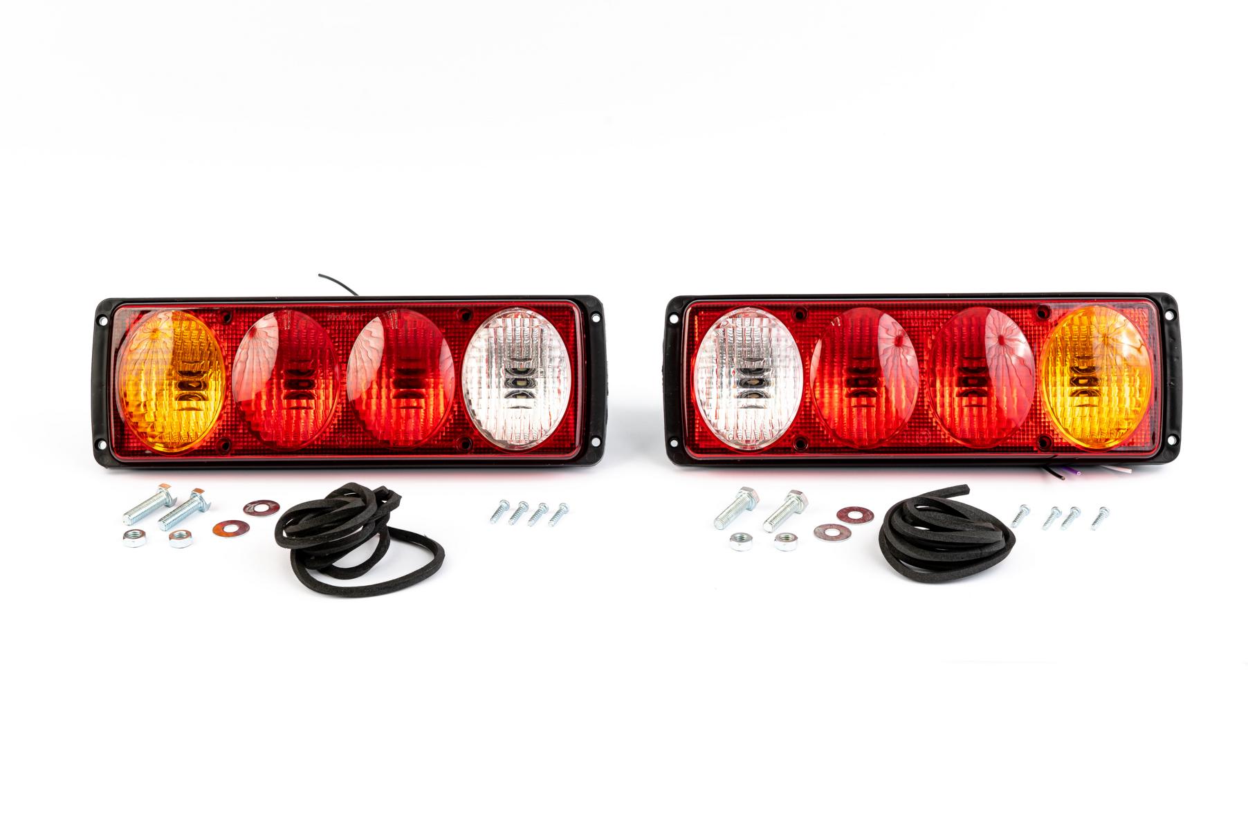 Комплект Диодни LED Лед Стопове, 12V -24V, 314mm x 100mm x 65mm, Подходящи за Бус Камион Тир Ремарке Караванa