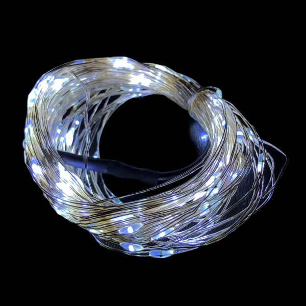 Декоративни LED лампи на тел , 10м, Бял