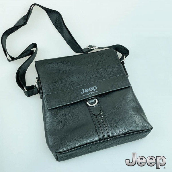 Мъжка чанта JEEP BULUO 1307-2 BLACK, еко кожа 26 х 24 см, BFO1