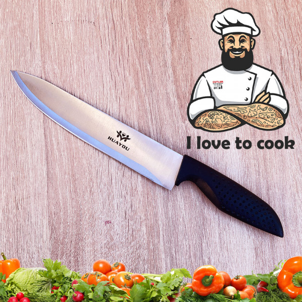 Голям кухненски нож на шефа HUAYOU, неръждаема стомана 420