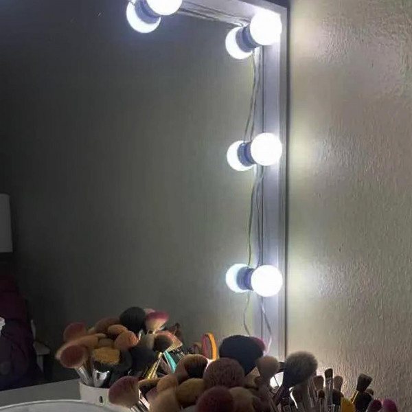 10бр. Led холивудски огледални крушки с вакуум за огледало Vanity Mirror Lights💡