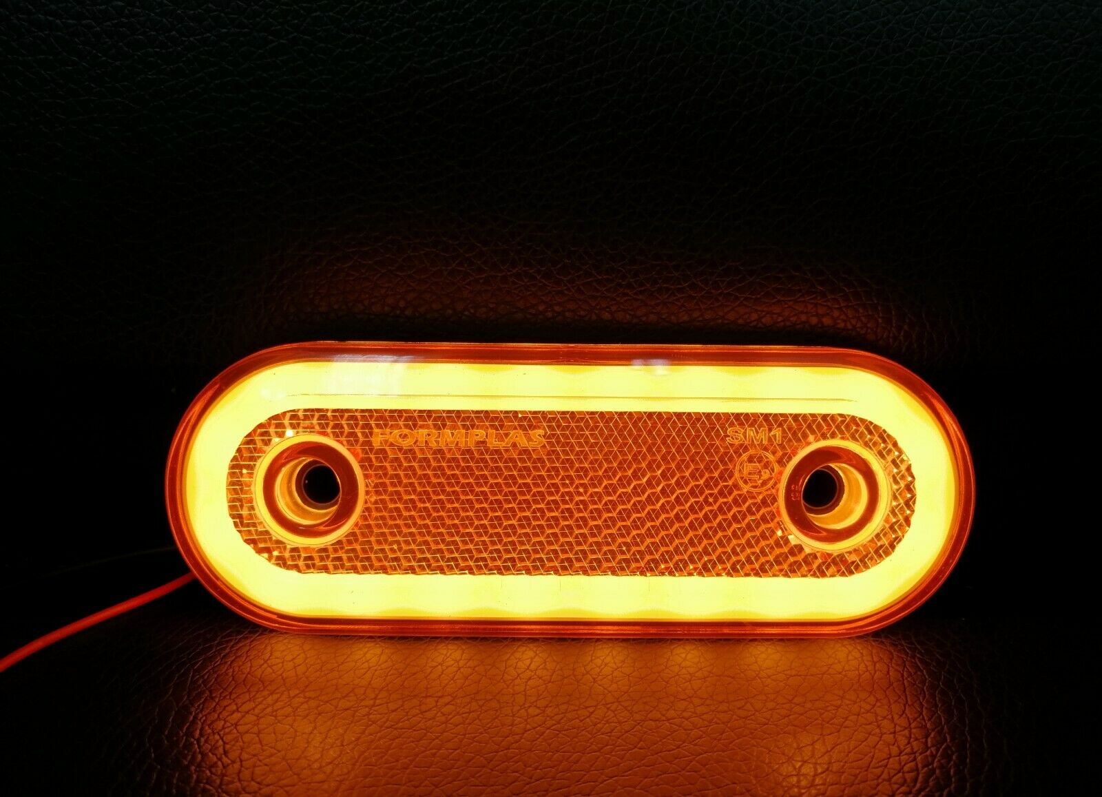 LED Диоден Габарит, Жълт, Маркер, Е-Mark, Неон Ефект, 12V-24V