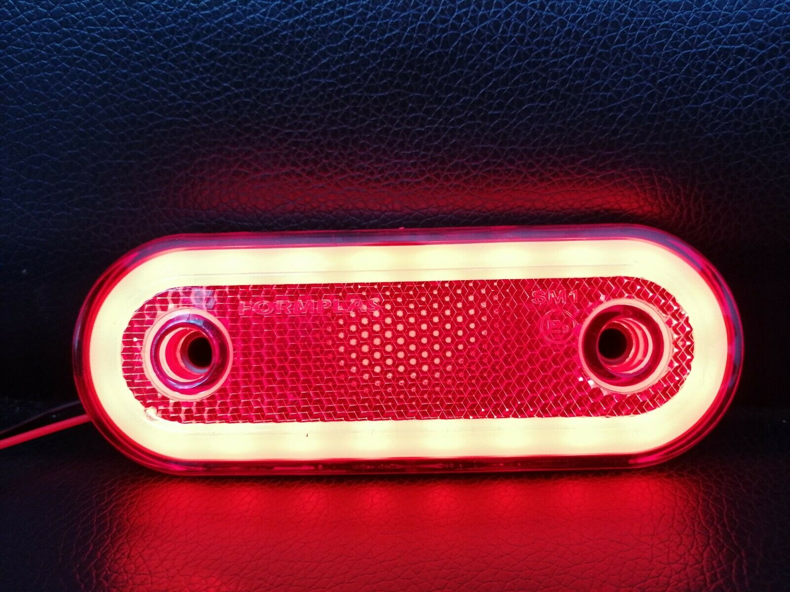 LED Диоден Габарит, Червен, Маркер, Е-Mark, Неон Ефект, 12V-24V