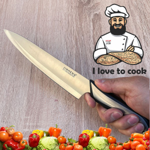 Първокласен  кухненски нож на шефа JINHENG, неръждаема стомана 420