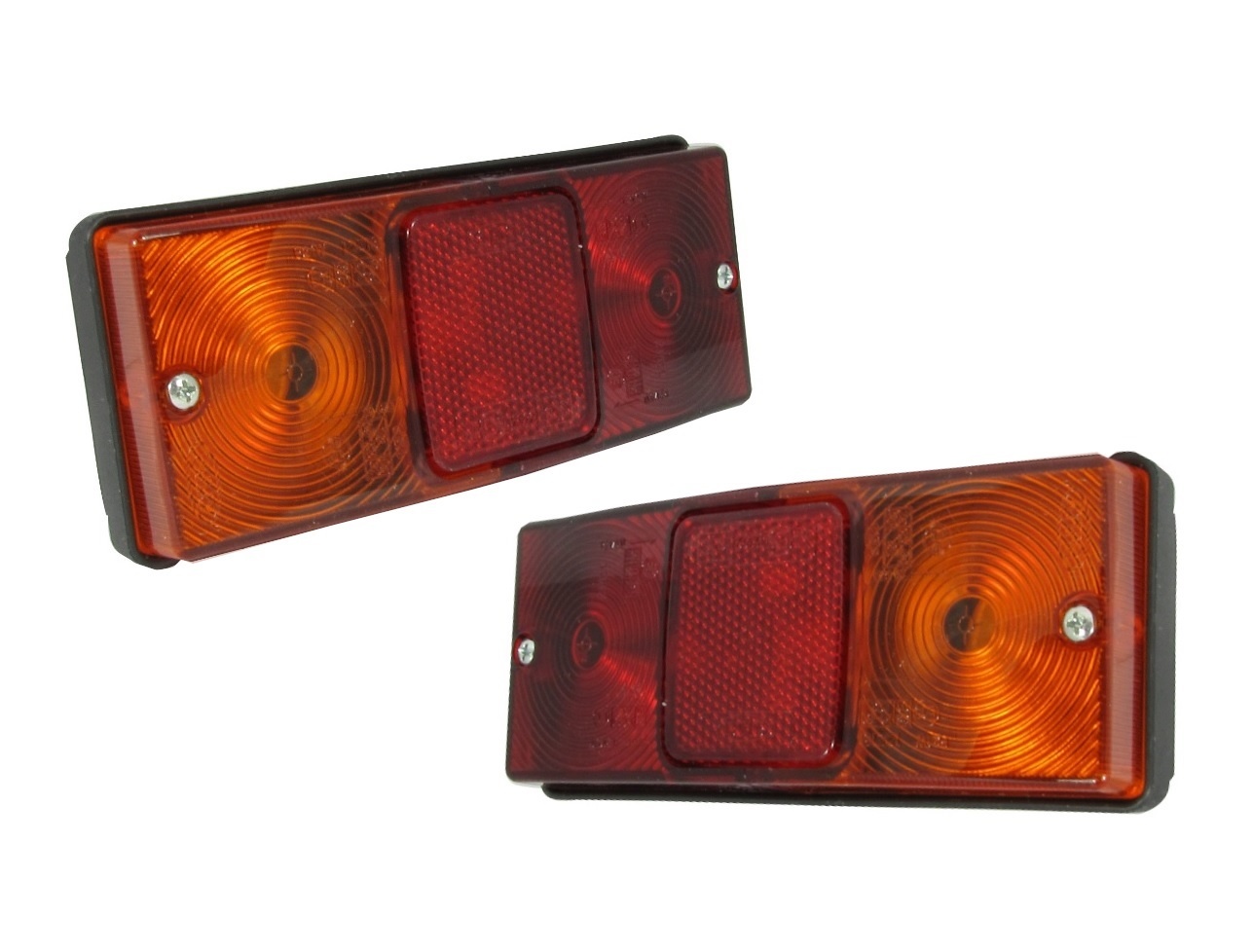 Комплект Универсални Задни Стоп Светлини За Трактор, Ремарке, Каравана - Комбинирана Стоп, Габарит, Мигач 12V