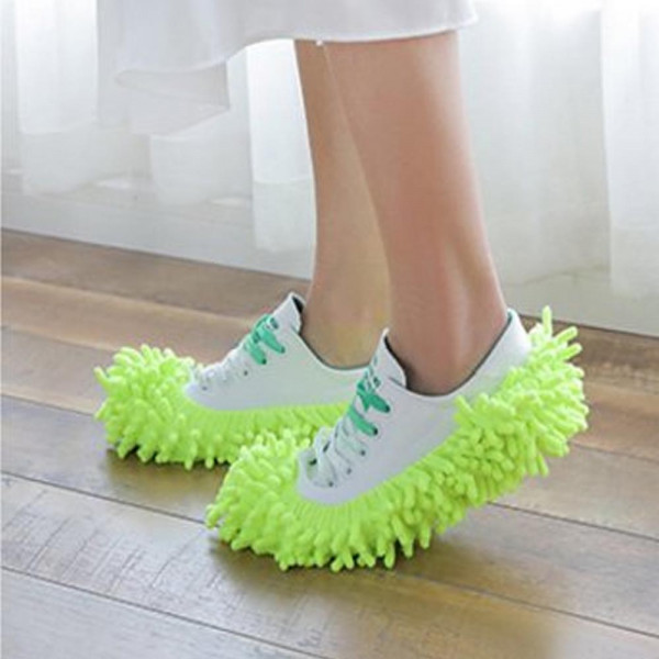Микрофибърни пантофи тип терлички за почистване на под