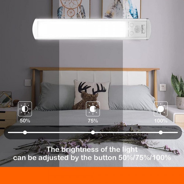 40 см LED лампа SILVER FA555 с датчик за движение и вградена батерия, няколко режима на работа, LED MOTION SENSOR LIGHT SOGO SD-333