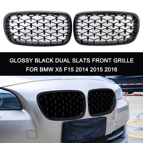 Бъбреци Решетки за BMW X5 E70 / X6 E71 (2007-2013)Diamond Style Черен Гланц