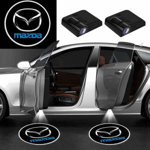 Безжични MAZDA странични светлини за врата на кола, 2 броя, LED...