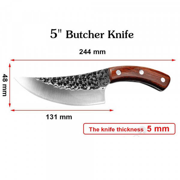 Многофункционален кухненски нож ORIENT, кован, 24.5 см