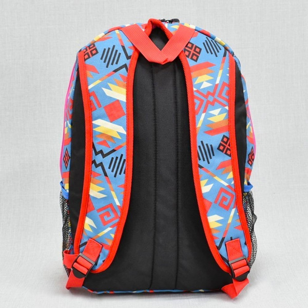 Ученическа цветна раница  BLACK-RED 12024