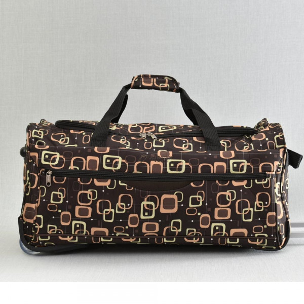 Голям сак с колела и дръжка за теглене BROWN 41277