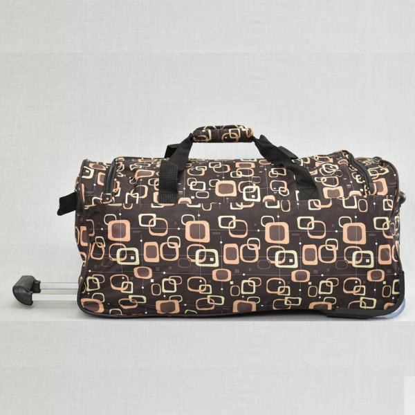 Голям сак с колела и дръжка за теглене BROWN 41277